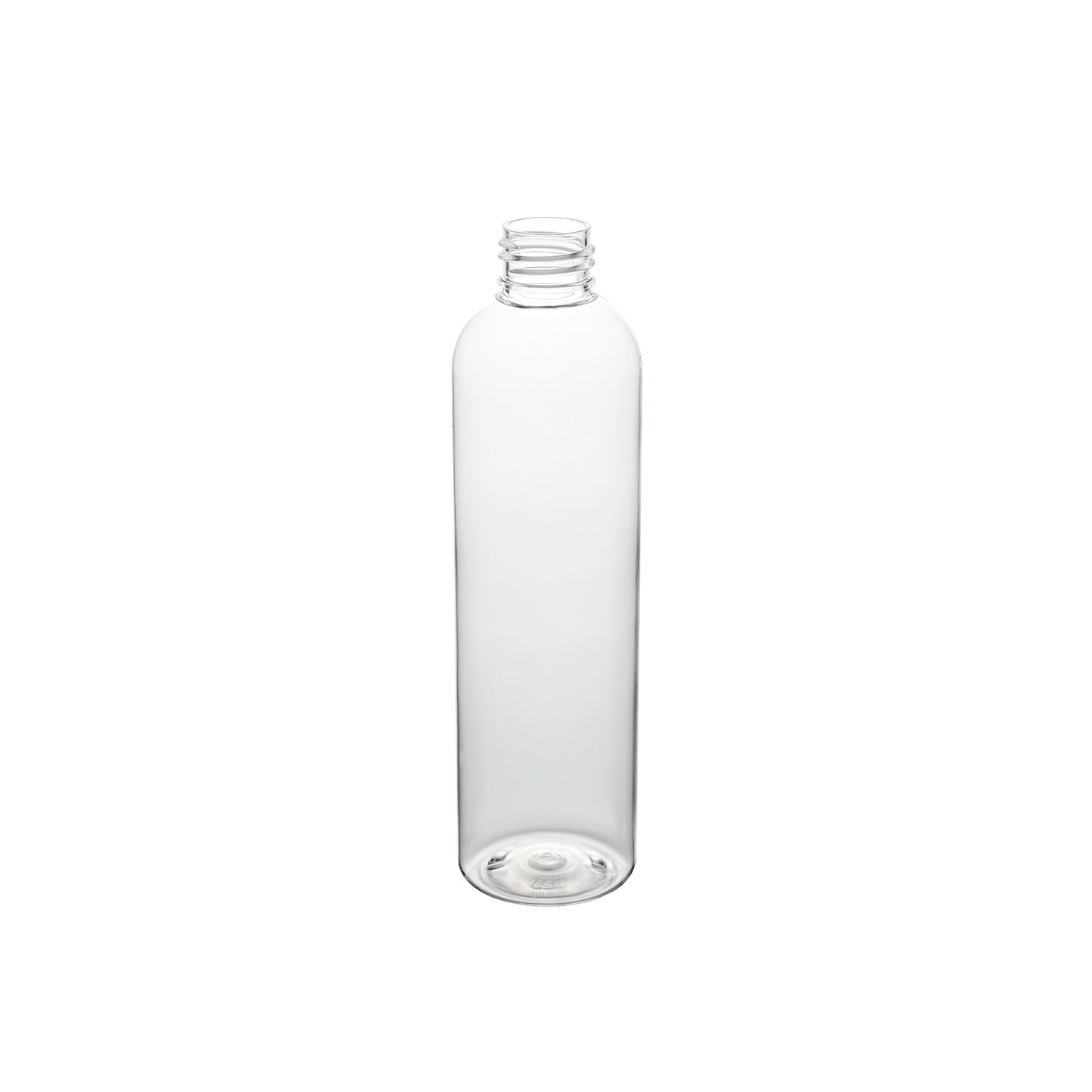8 oz Clear PET Cosmo Round Bottle 24-410 Neck Finish
