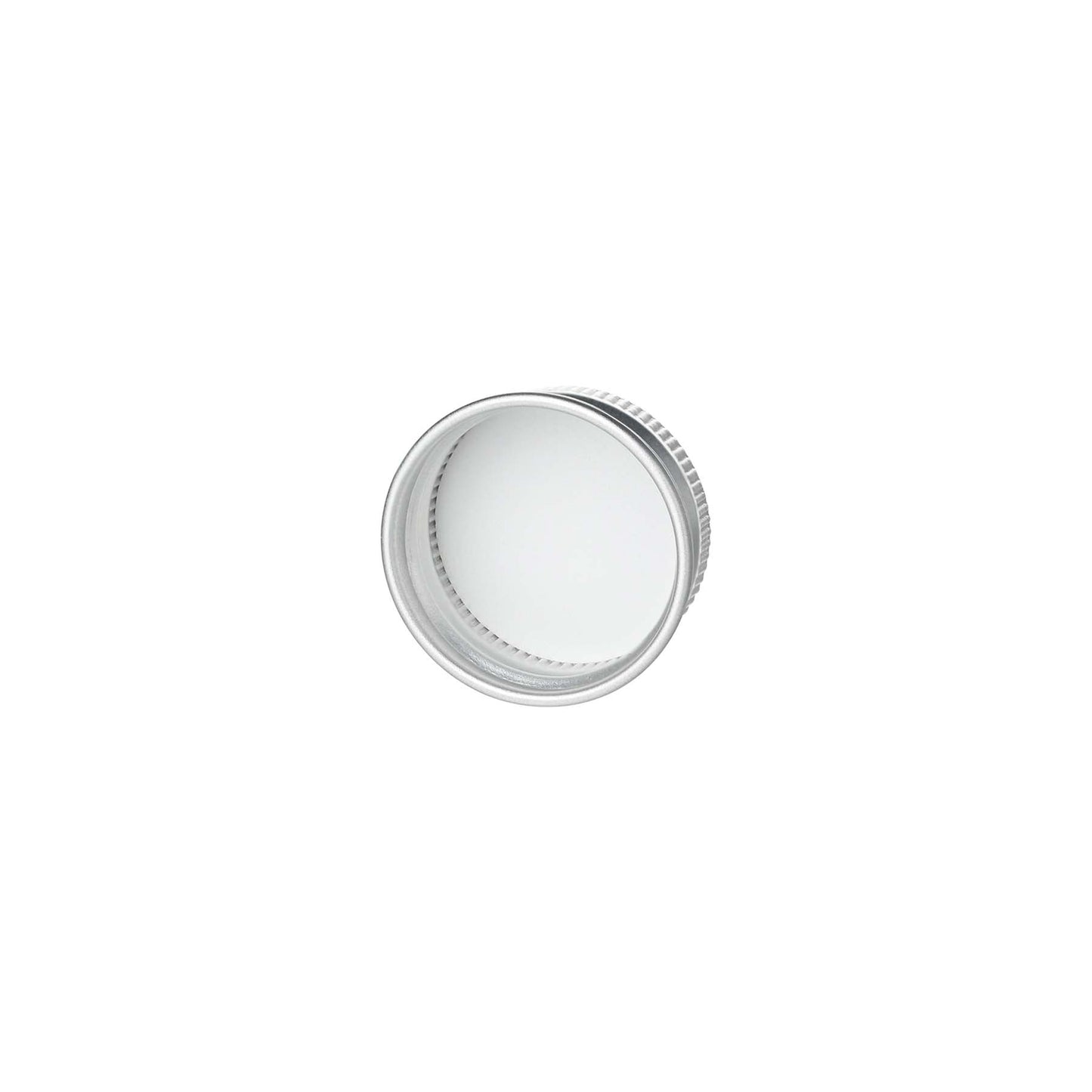 28-410 Silver Aluminum Screw Top Cap