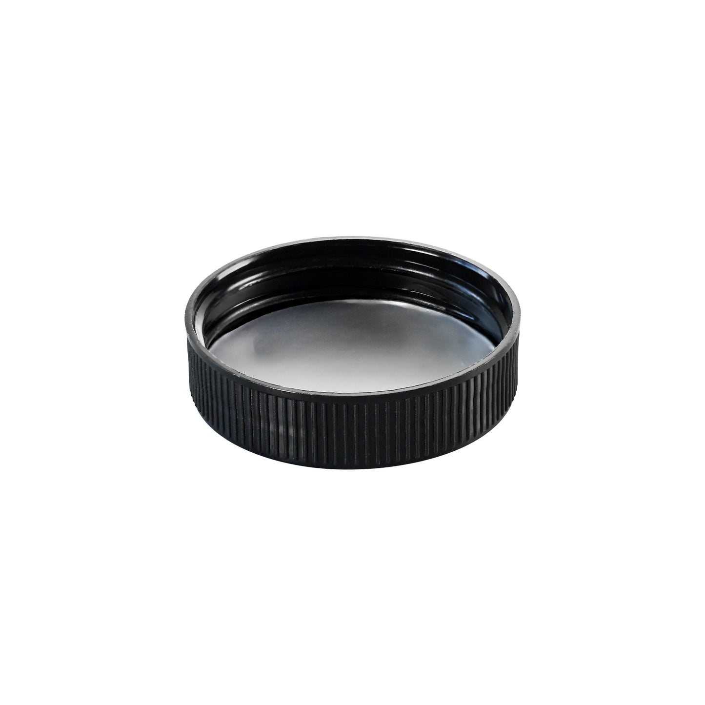 38-400 Black PP Ribbed Skirt Cap with Liner