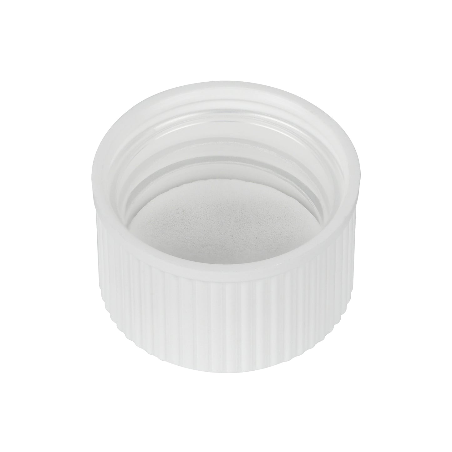 24-400 White Ribbed Skirt CRC Arrowhead Cap with Liner