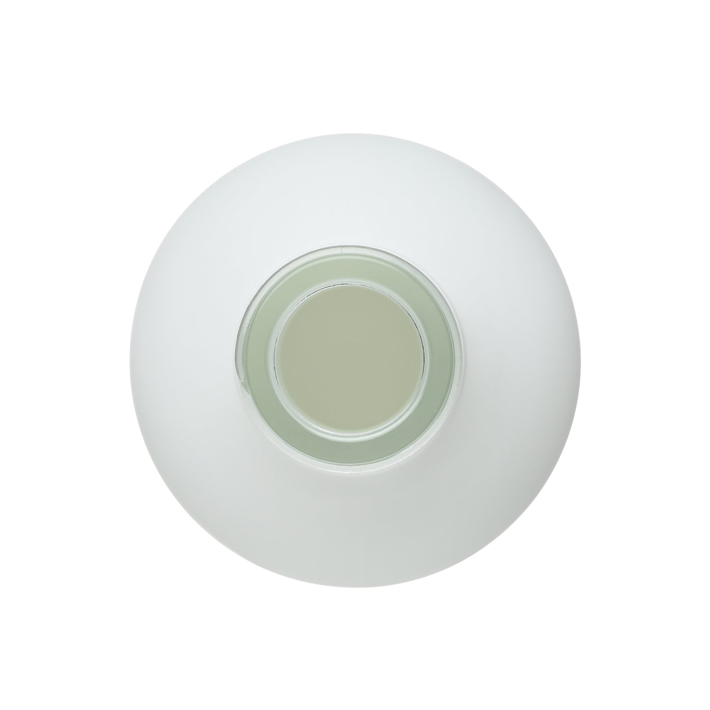 8 oz Matte White Boston Round Glass Bottle with 28-400 Neck Finish