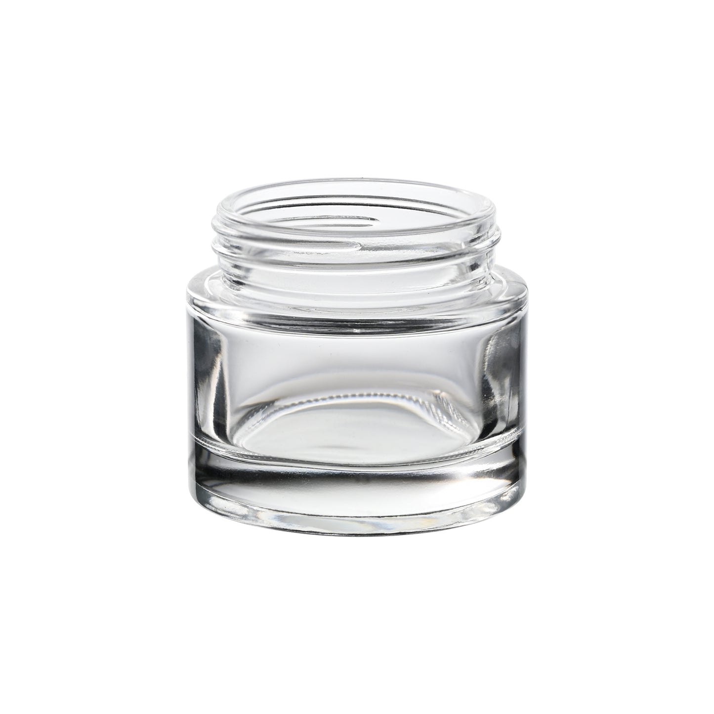 2 oz Clear Thick Wall Glass Jar with 53-400 Neck Finish