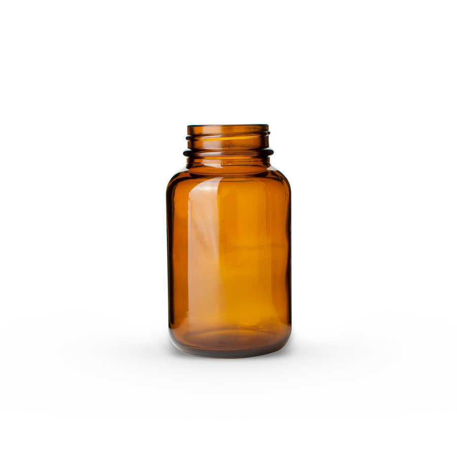 120cc Amber Glass Packer Bottle 38-400 Neck