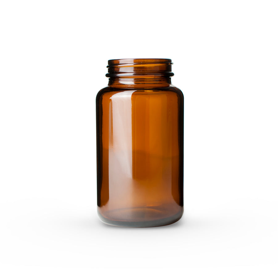 300cc Amber Glass Packer Bottle 53-400 Neck