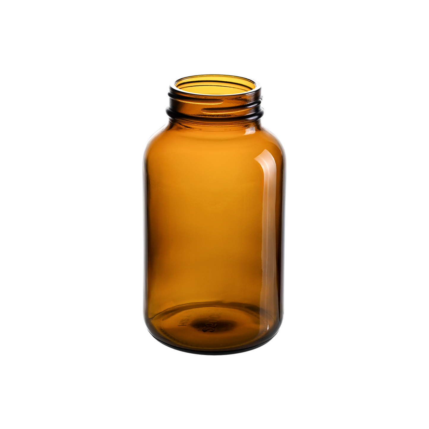 250cc Amber Glass Wide Mouth Packer Bottles with 45-400 Neck Finish