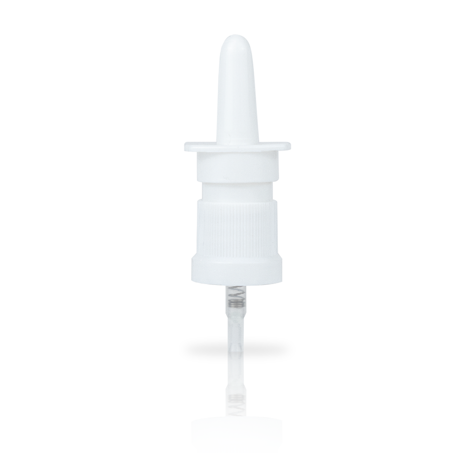Nasal Pump Spray Applicator 18-410 Neck with Clear Overcap and 78mm Dip Tube