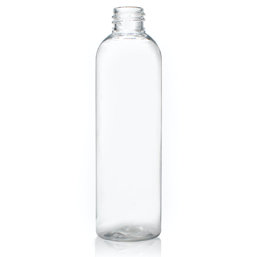 4 oz PET Clear Cosmo Round Bottle with 20-410 Neck Finish