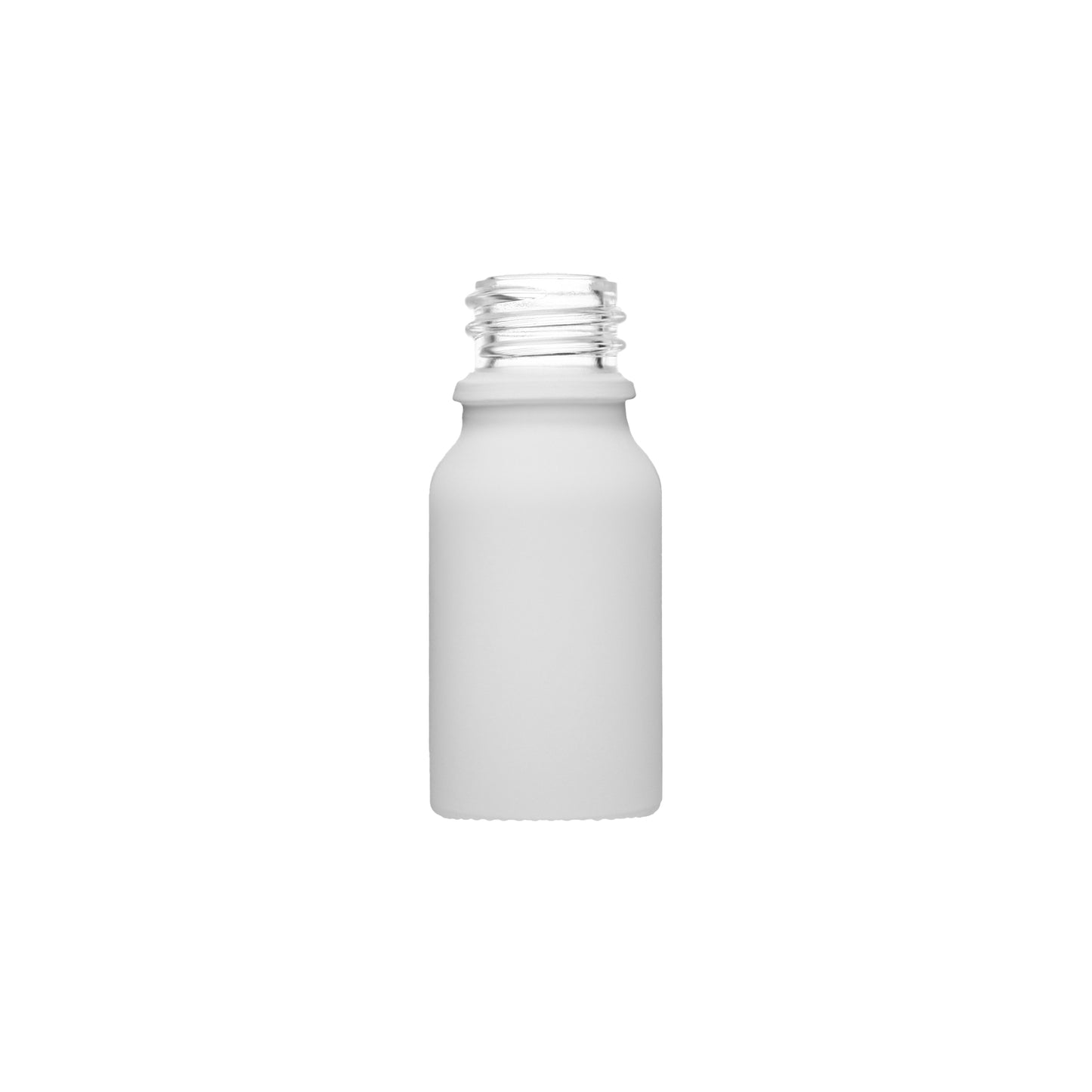 10 ml Clear Frosted Glass Euro Dropper Bottle with 18-410 Neck Finish