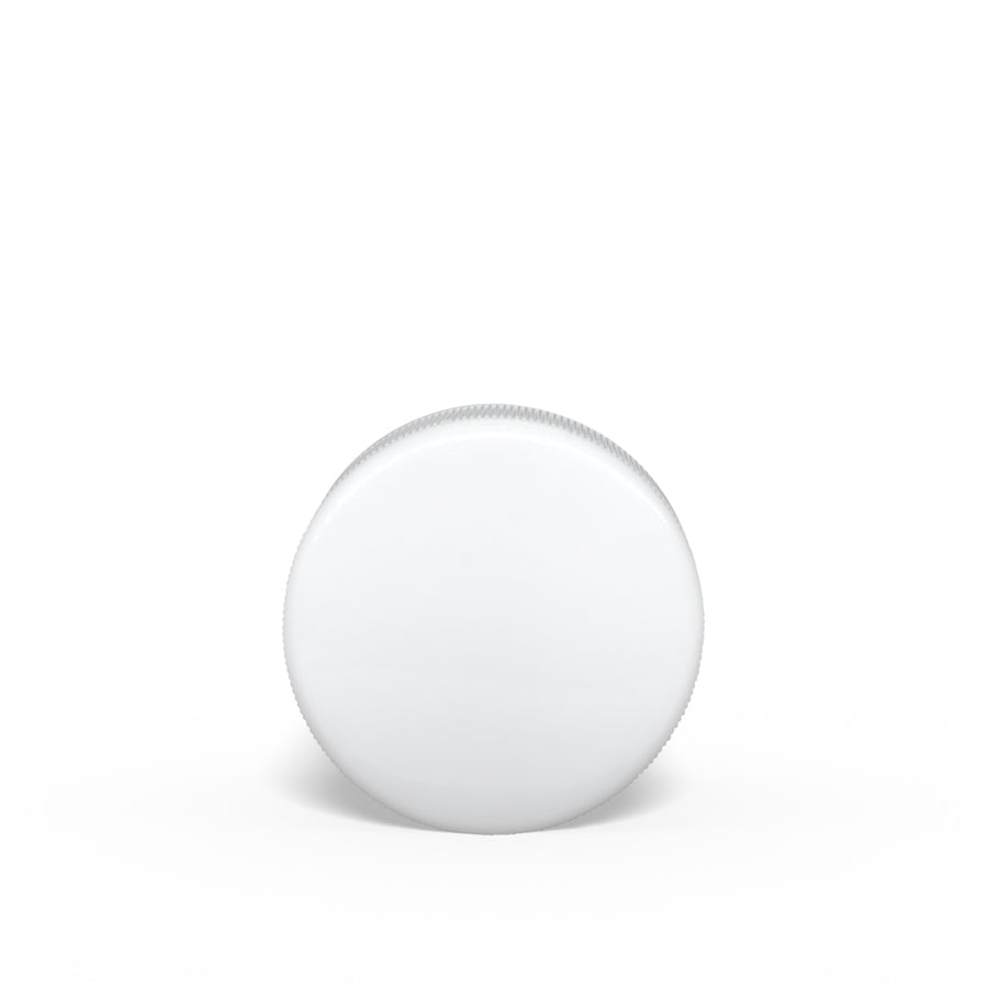 38-400 White Ribbed Child-Resistant Plastic Cap with Foam Liner Container Cosmetic Personal Container Bulk Wholesale FH Packaging