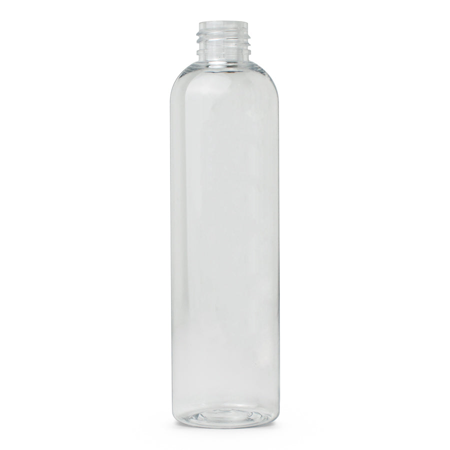 8 oz PET Clear Cosmo Bottle with 24-410 Neck Finish