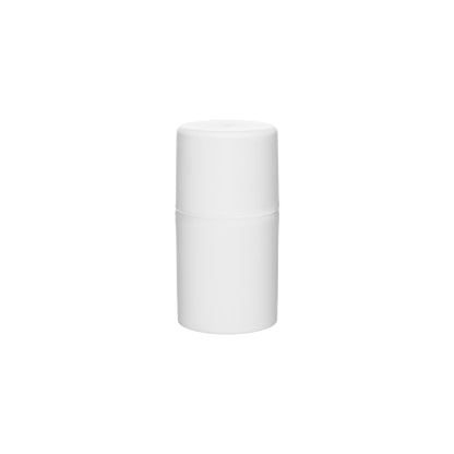 50ml Matte White PP Plastic Airless Bottles with 48mm Matte White Airless Pump & Overcap