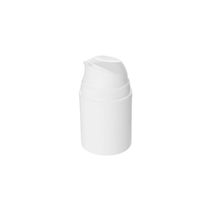 50ml Matte White PP Plastic Airless Bottles with 48mm Matte White Airless Pump & Overcap