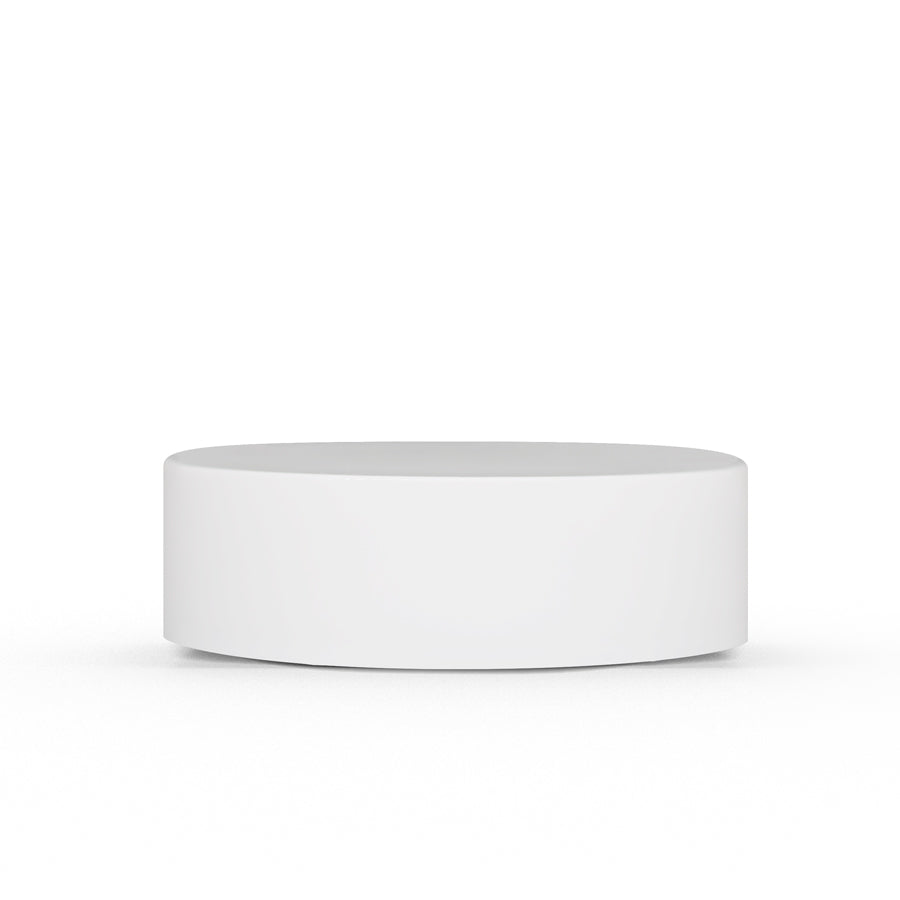 54-400 White PP Child-Resistant Smooth Skirt Lid with PE Foam liner