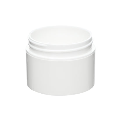 1 oz White PP Double Wall Straight Base Jars with 53-400 Neck Finish