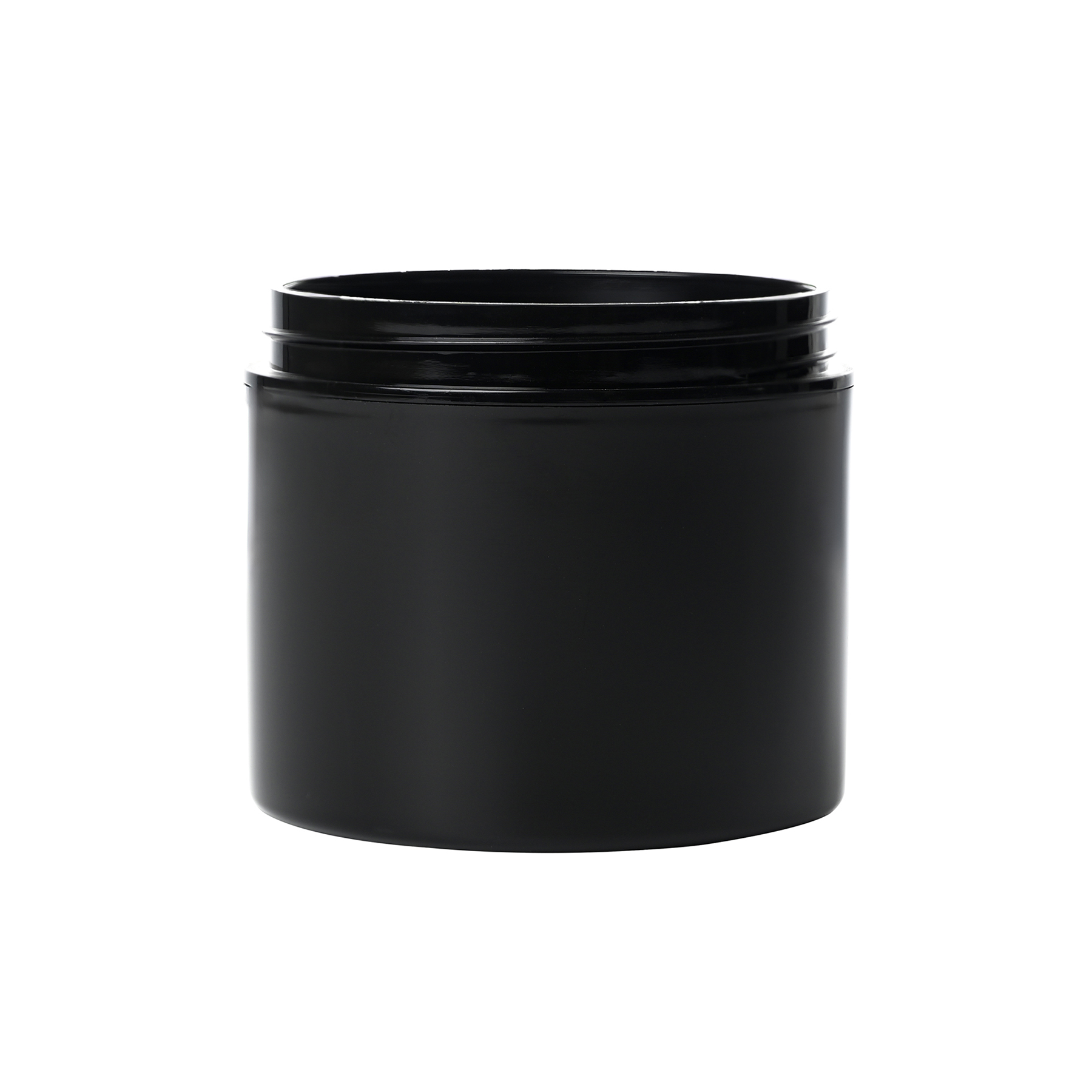 4 oz Black PP Plastic Double Wall Straight Base Jars with 70-400 Neck Finish