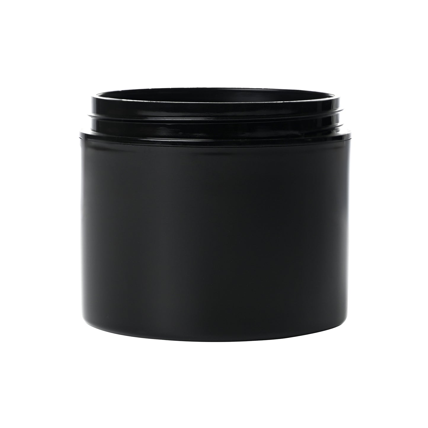 4 oz Black PP Plastic Double Wall Straight Base Jars with 70-400 Neck Finish