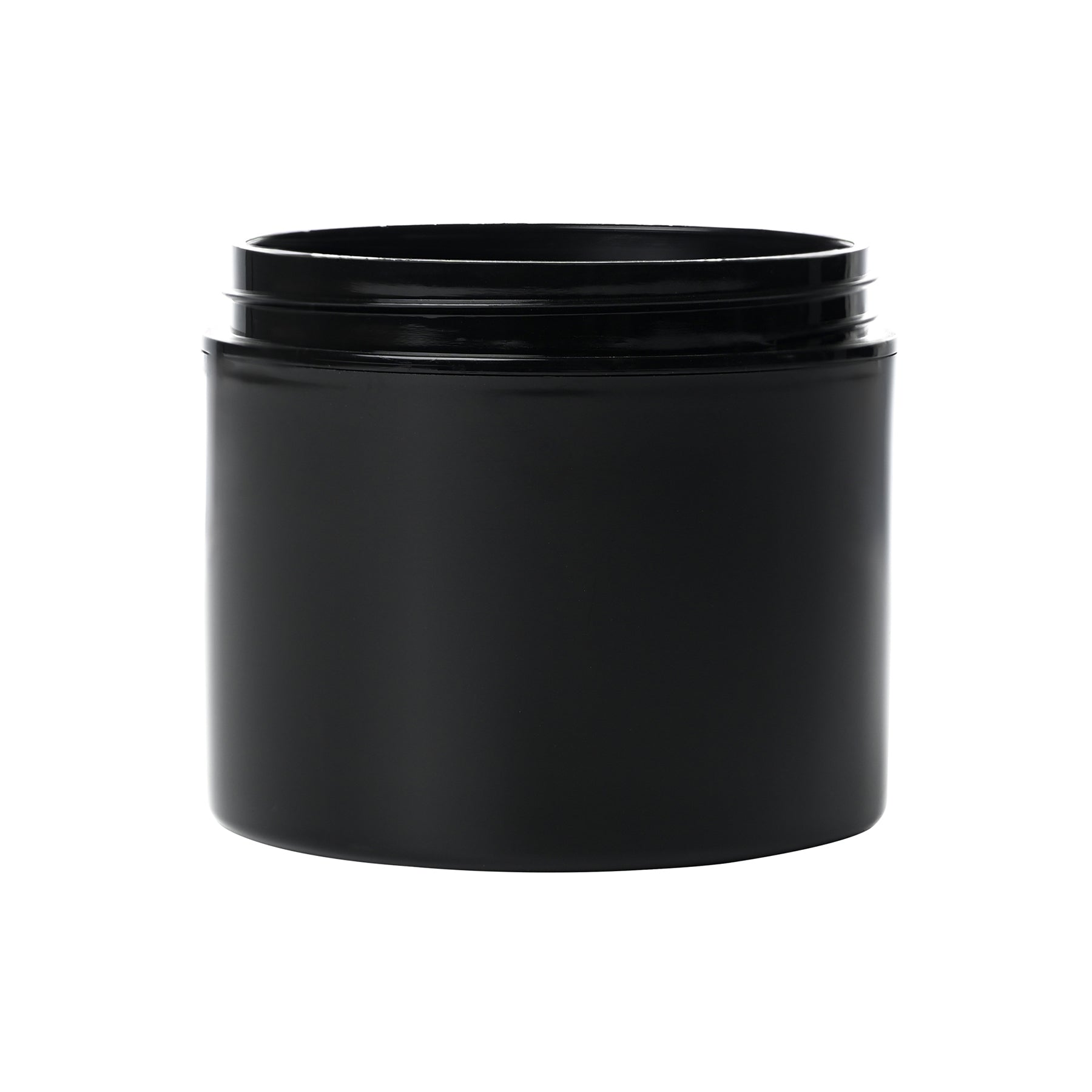 4 oz Black PP Plastic Double Wall Straight Base Jars with 70-400 Neck Finish