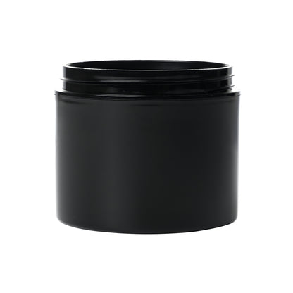 4 oz Black PP Plastic Double Wall Straight Base Jars with 70-400 Neck Finish