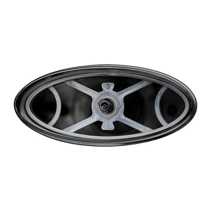 75g Oval Matte Black PP Plastic Deodorant Stick with Matte Black Flat Top Cap, inside view