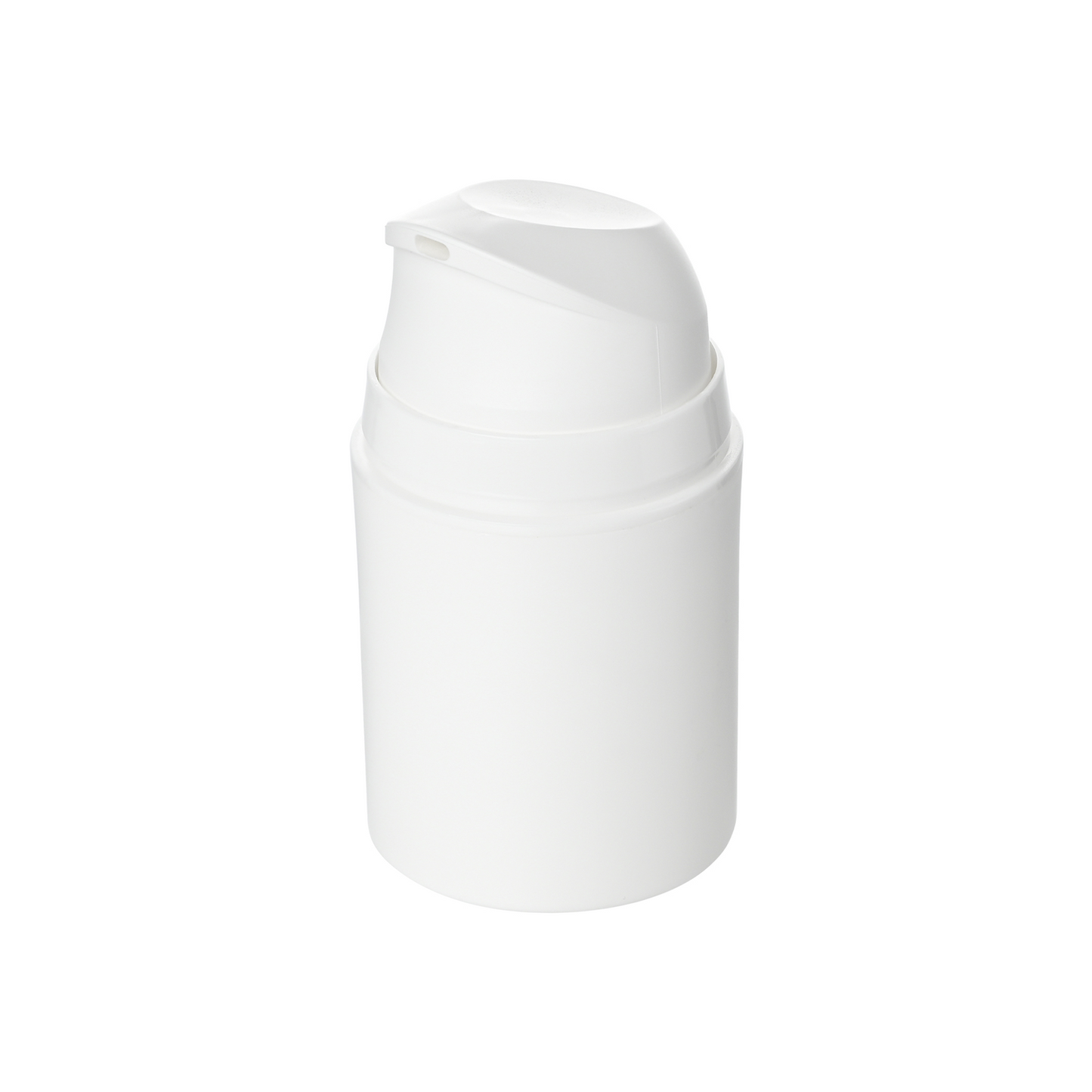 50ml Matte White PP Plastic Airless Bottles with 48mm Matte White Airless Pump & Overcap