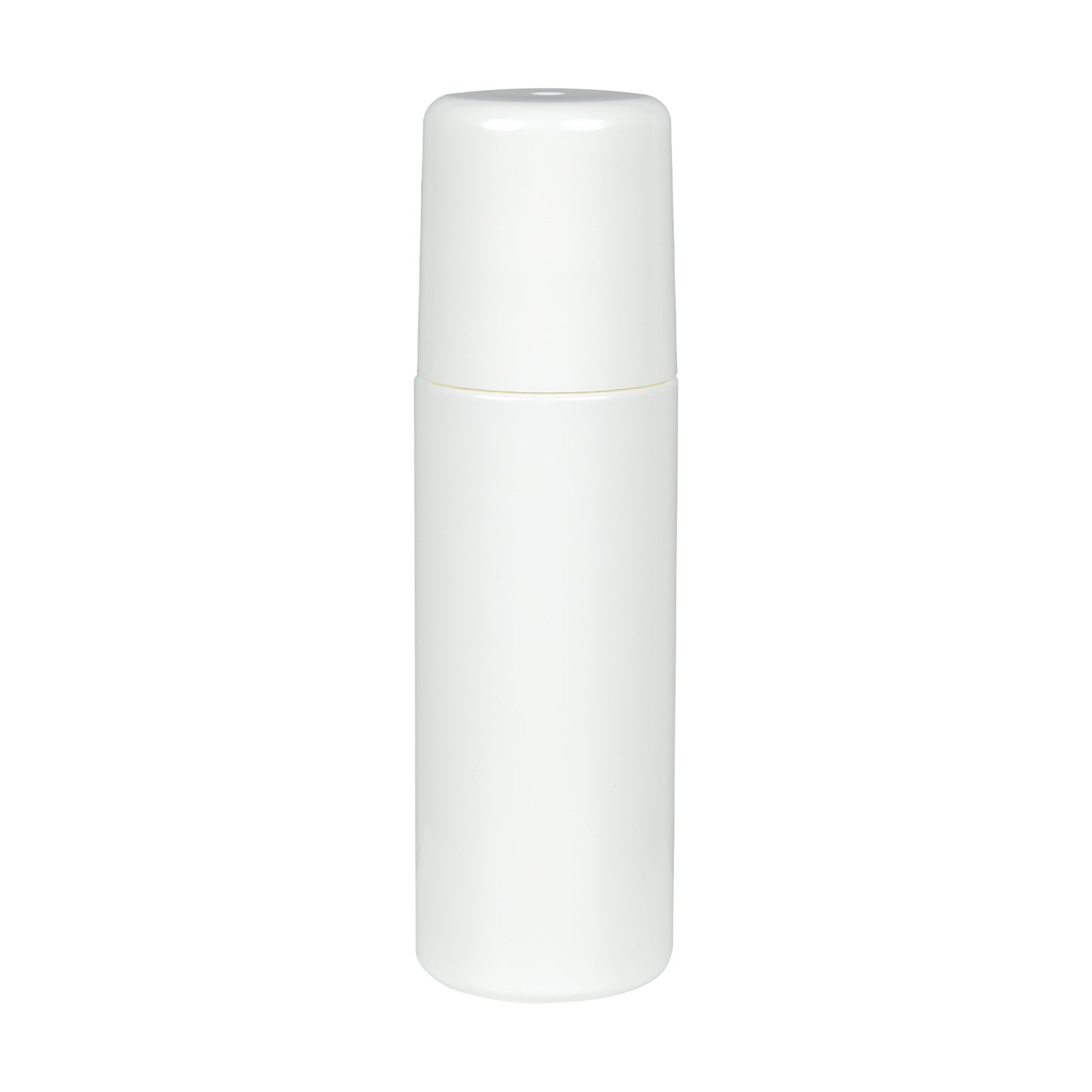 3oz White HDPE Roll-on Bottle w/ PP Plastic Cap and PP Plastic Roller Ball