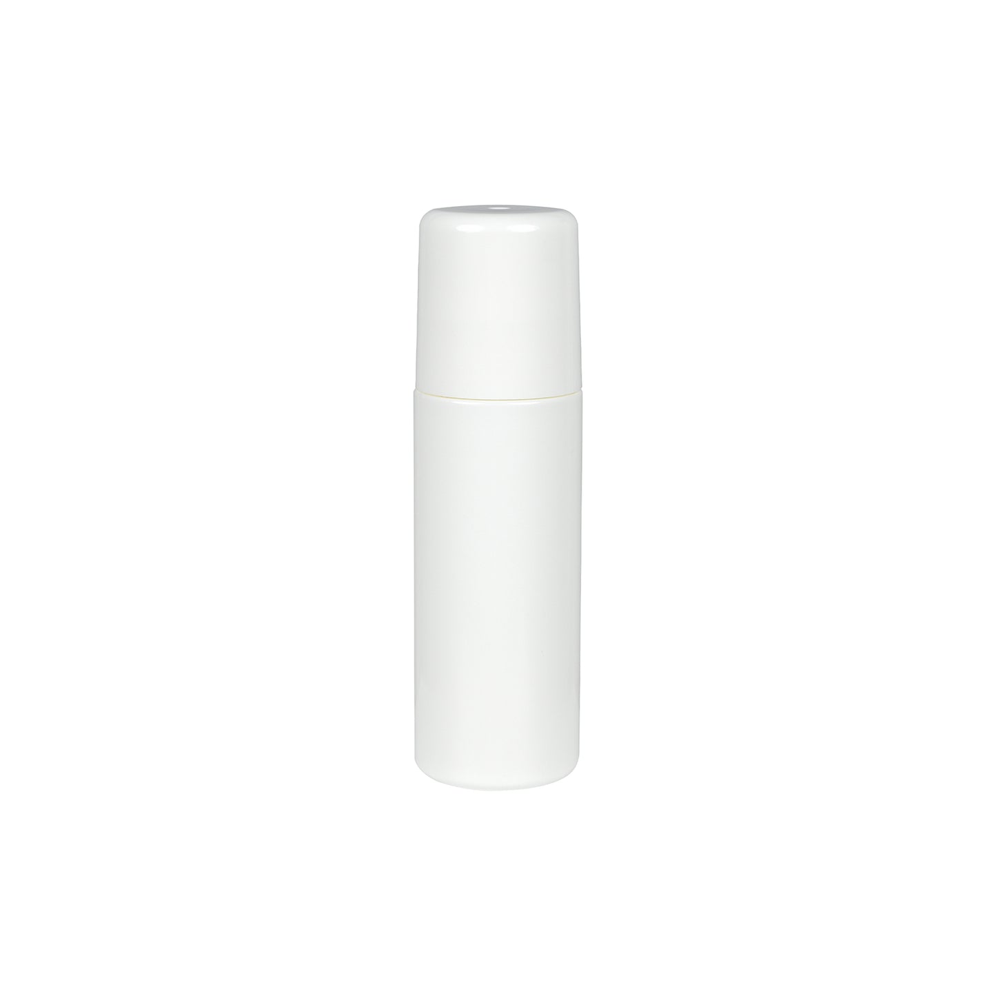 3 oz White HDPE Roll-on Bottle w/ PP Plastic Cap and PP Plastic Roller Ball