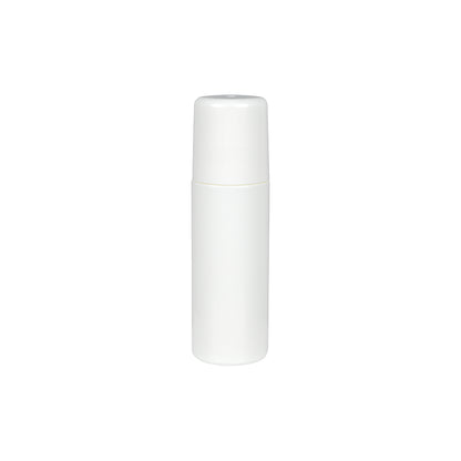 3 oz White HDPE Roll-on Bottle w/ PP Plastic Cap and PP Plastic Roller Ball