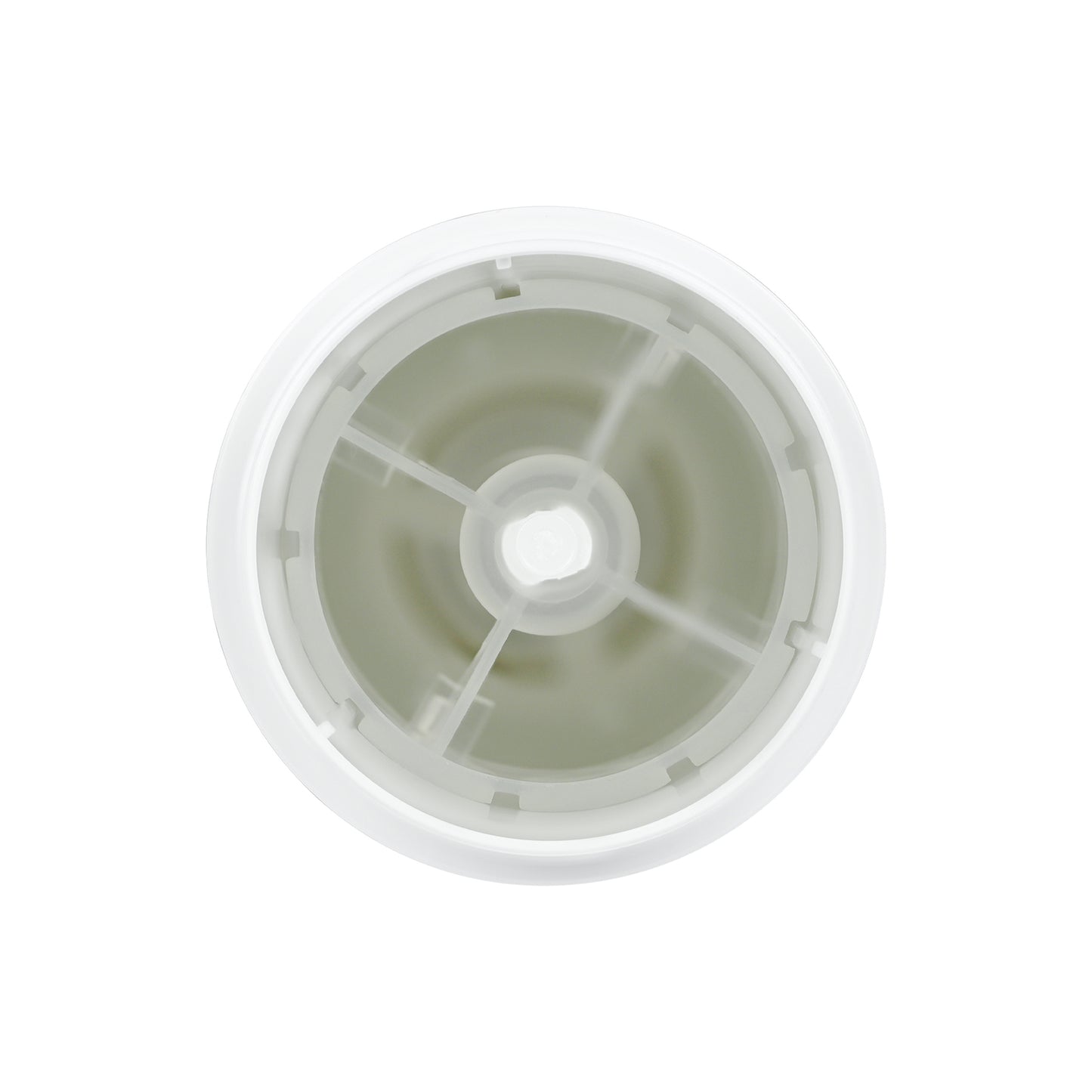 75g White Plastic Twist Up Solid Stick with White Screw Cap & Disc