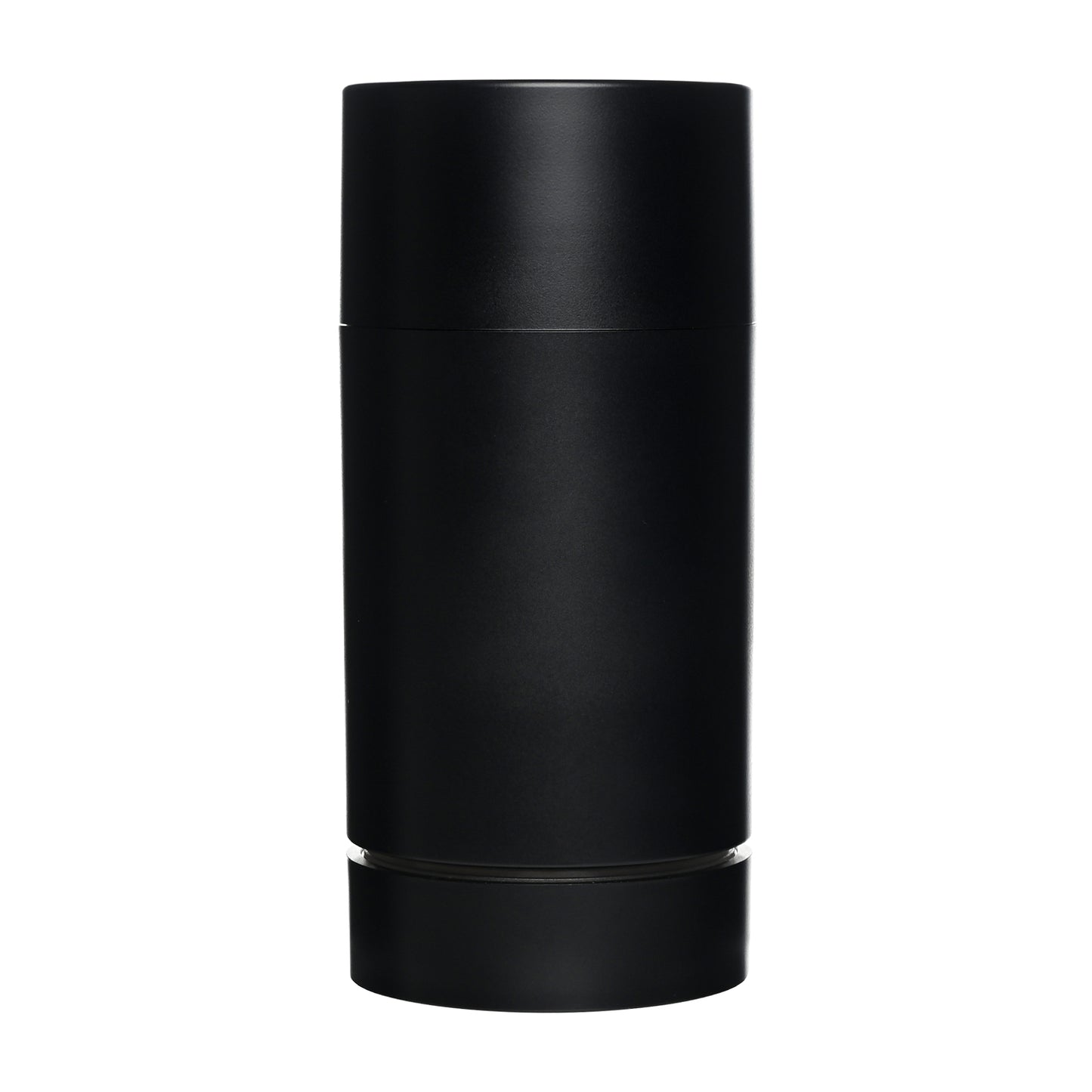 75g Matte Black Plastic Twist Up Solid Stick with Matte Black Screw Cap & Disc