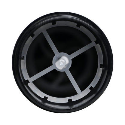 75g Matte Black Plastic Twist Up Solid Stick with Matte Black Screw Cap & Disc