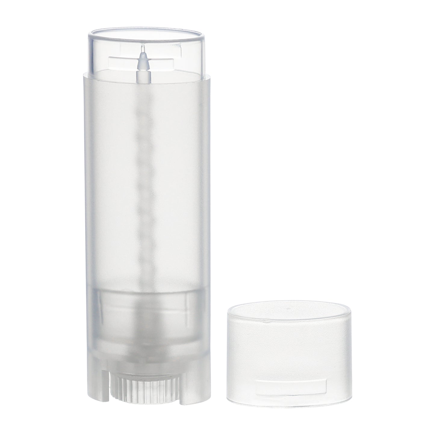 0.15 oz  PP Plastic Oval Lip Balm tube with  Flat Press On Cap