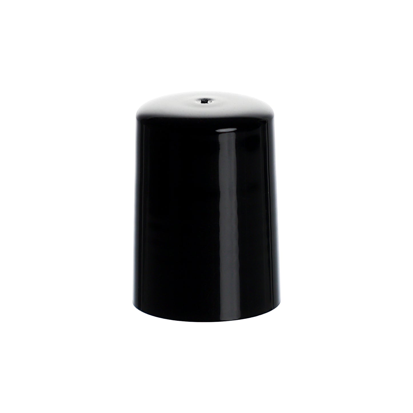 16mm Black PP Plastic Smooth Skirt Screw Cap for FG17 Roll-On Bottles