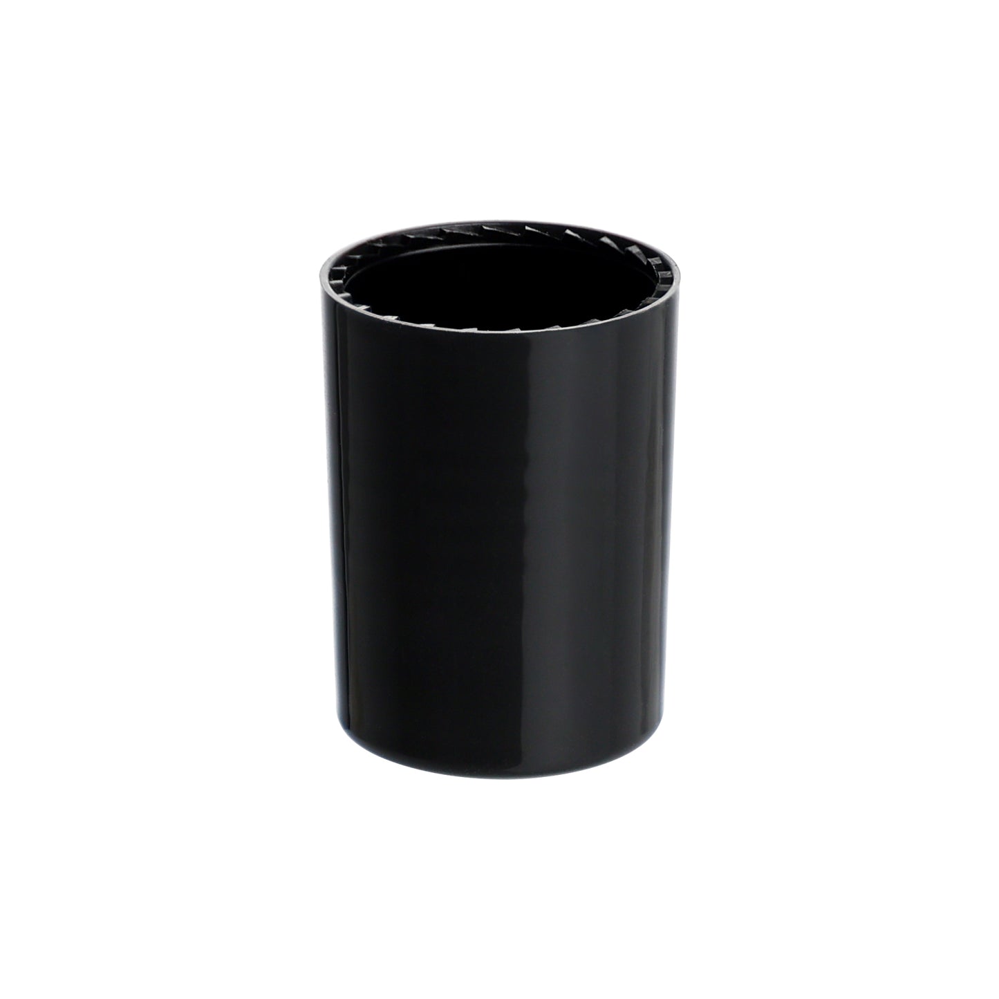 16mm Black PP Plastic Smooth Skirt Screw Cap for FG17 Roll-On Bottles
