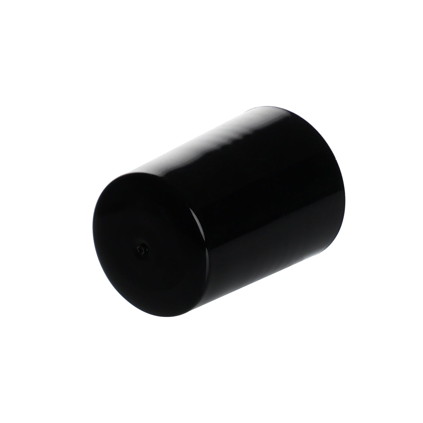 16mm Black PP Plastic Smooth Skirt Screw Cap for FG17 Roll-On Bottles