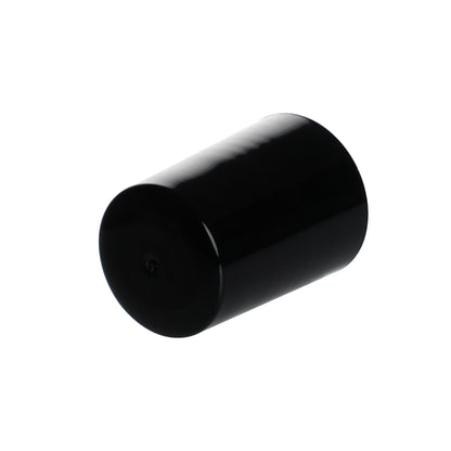 16mm Black PP Plastic Smooth Skirt Screw Cap for FG17 Roll-On Bottles