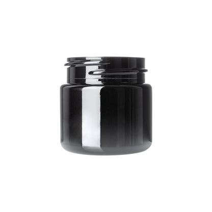 1 oz Black PET Straight Sided Jars 38-400 Neck Finish