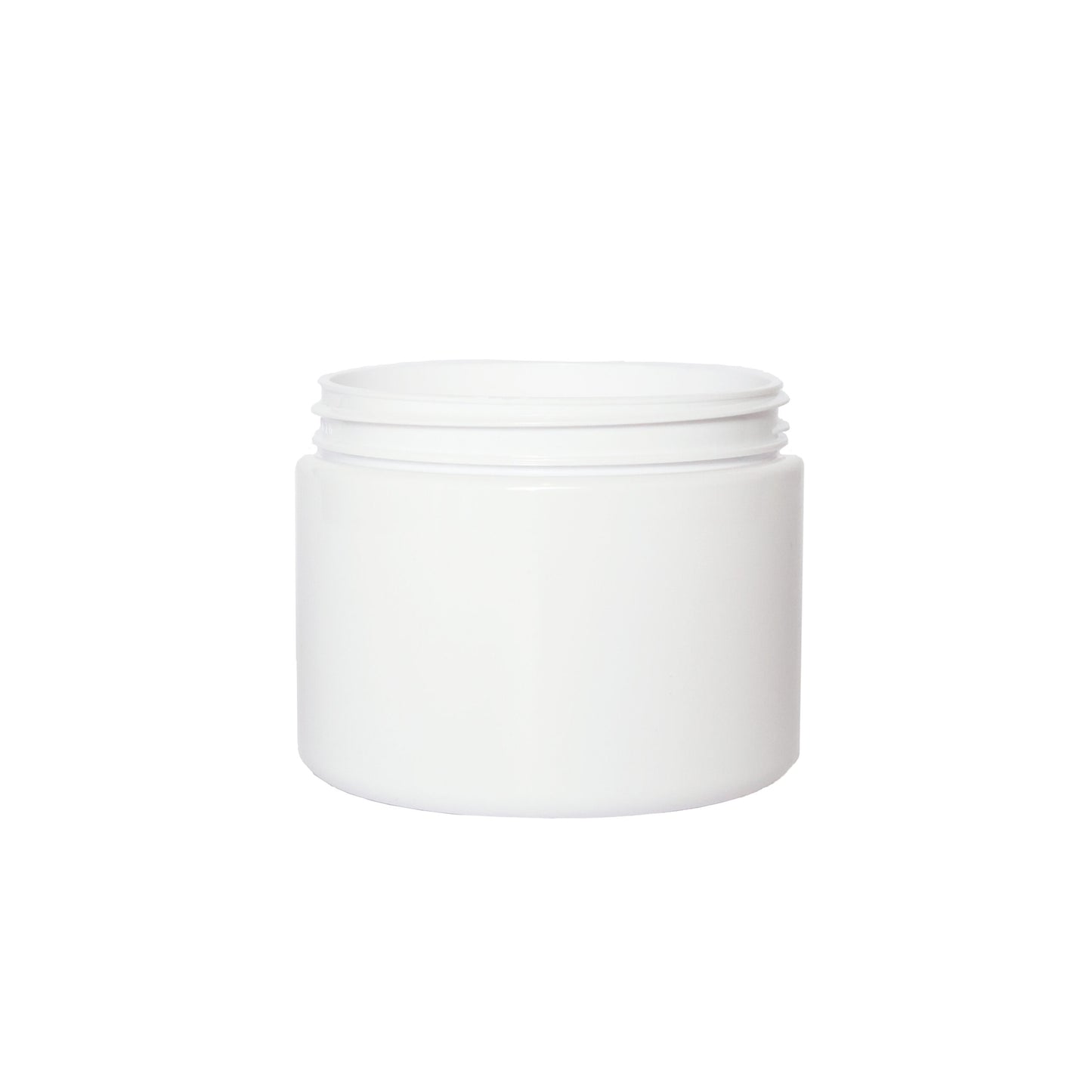 6 oz White PET Straight Sided Jars 70-400 Neck Finish
