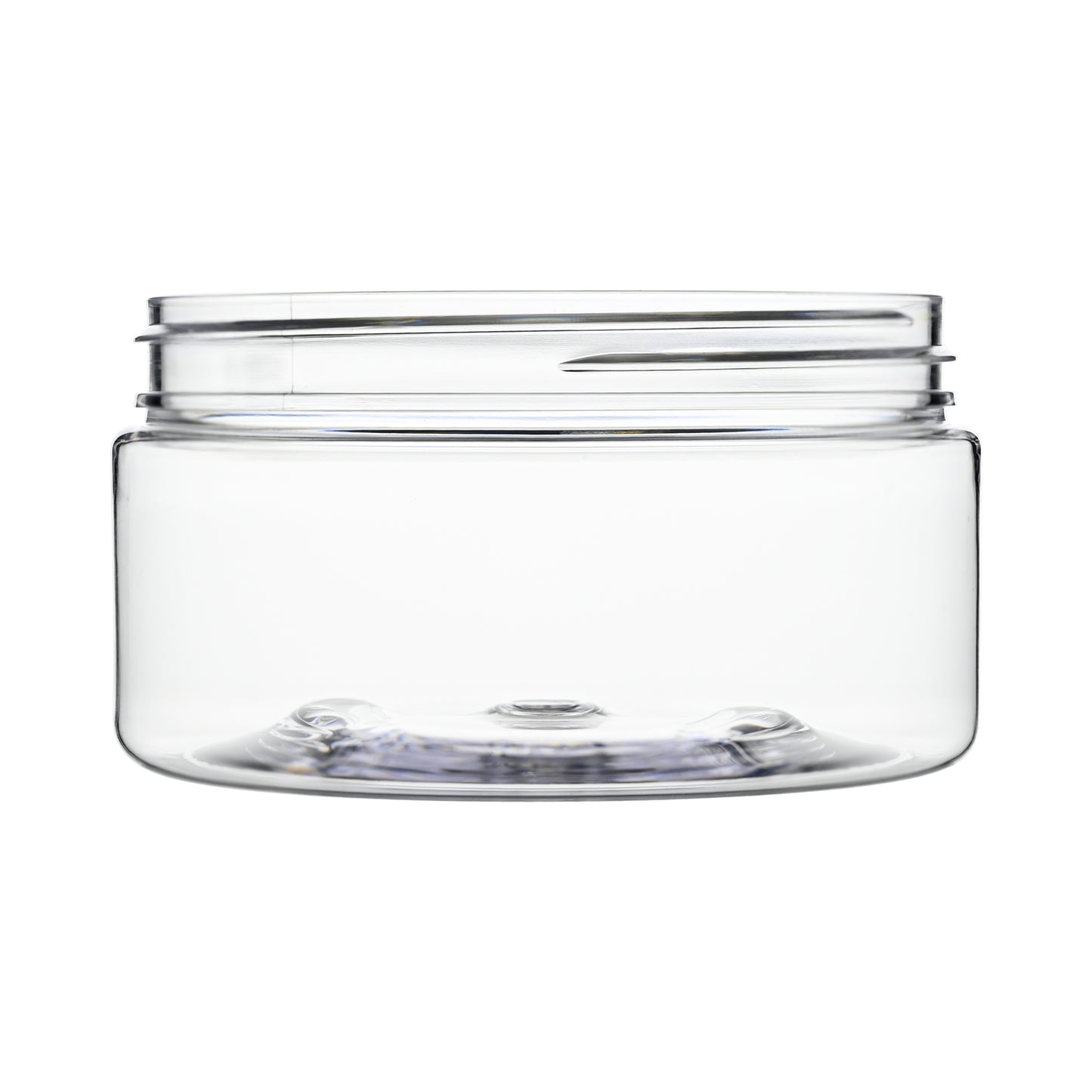 8 oz Clear PET Straight Sided Jars 89-400 Neck Finish