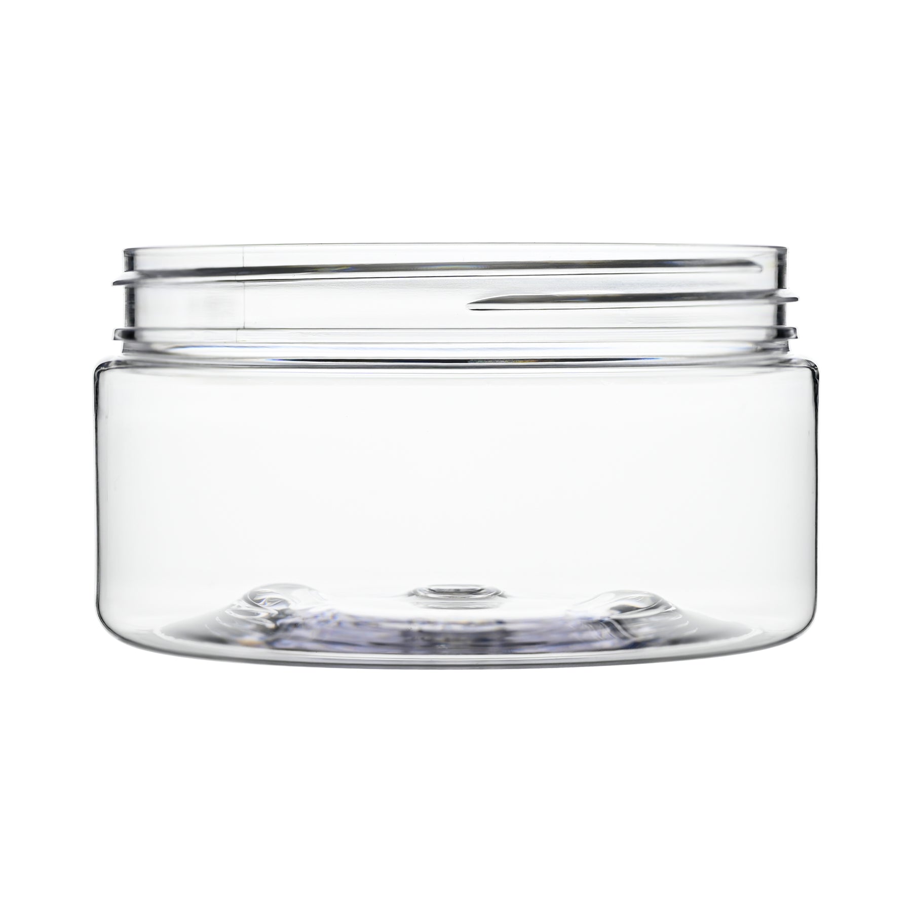 8 oz Clear PET Straight Sided Jars 89-400 Neck Finish