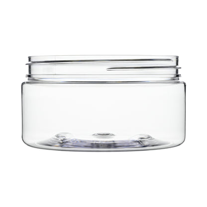 8 oz Clear PET Straight Sided Jars 89-400 Neck Finish
