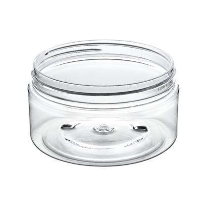 8 oz Clear PET Straight Sided Jars 89-400 Neck Finish