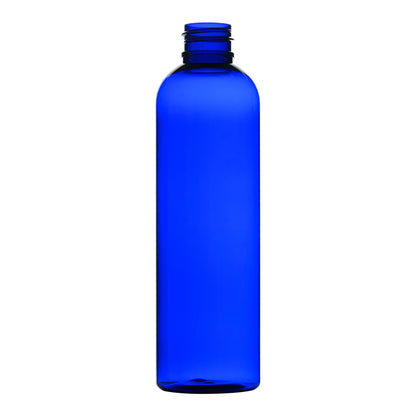 4 oz Cobalt Blue PET Bullet Round Bottle 20-410 Neck Finish