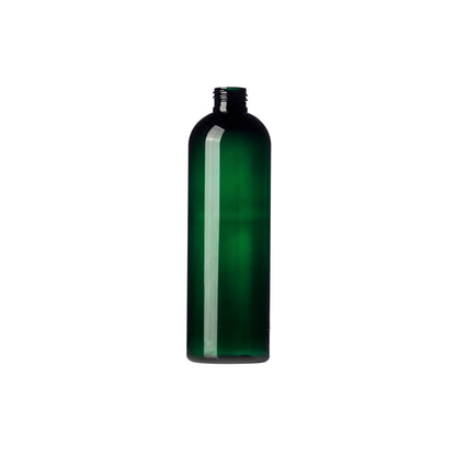 12 oz Green PET Cosmo Round Bottle 24-410 Neck Finish