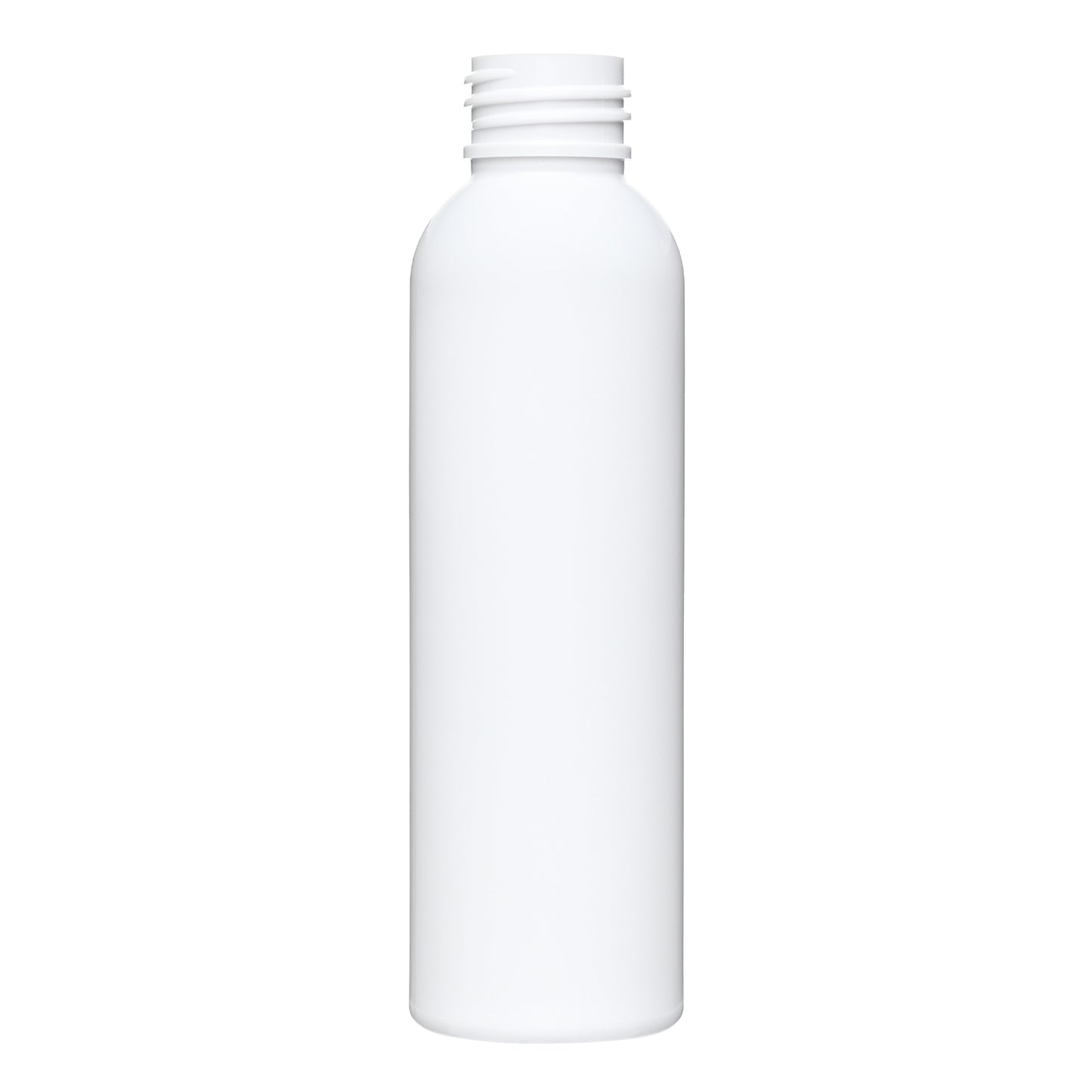 4 oz White PET Bullet Round Bottle 24-410 Neck Finish