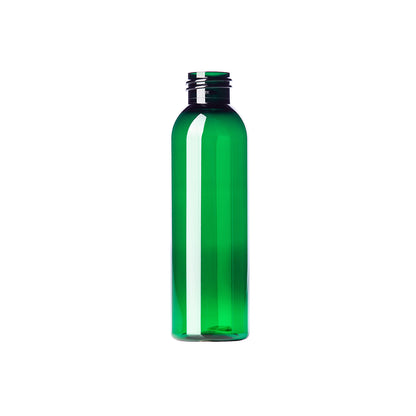 4 oz Green PET Cosmo Round Bottle 24-410 Neck Finish