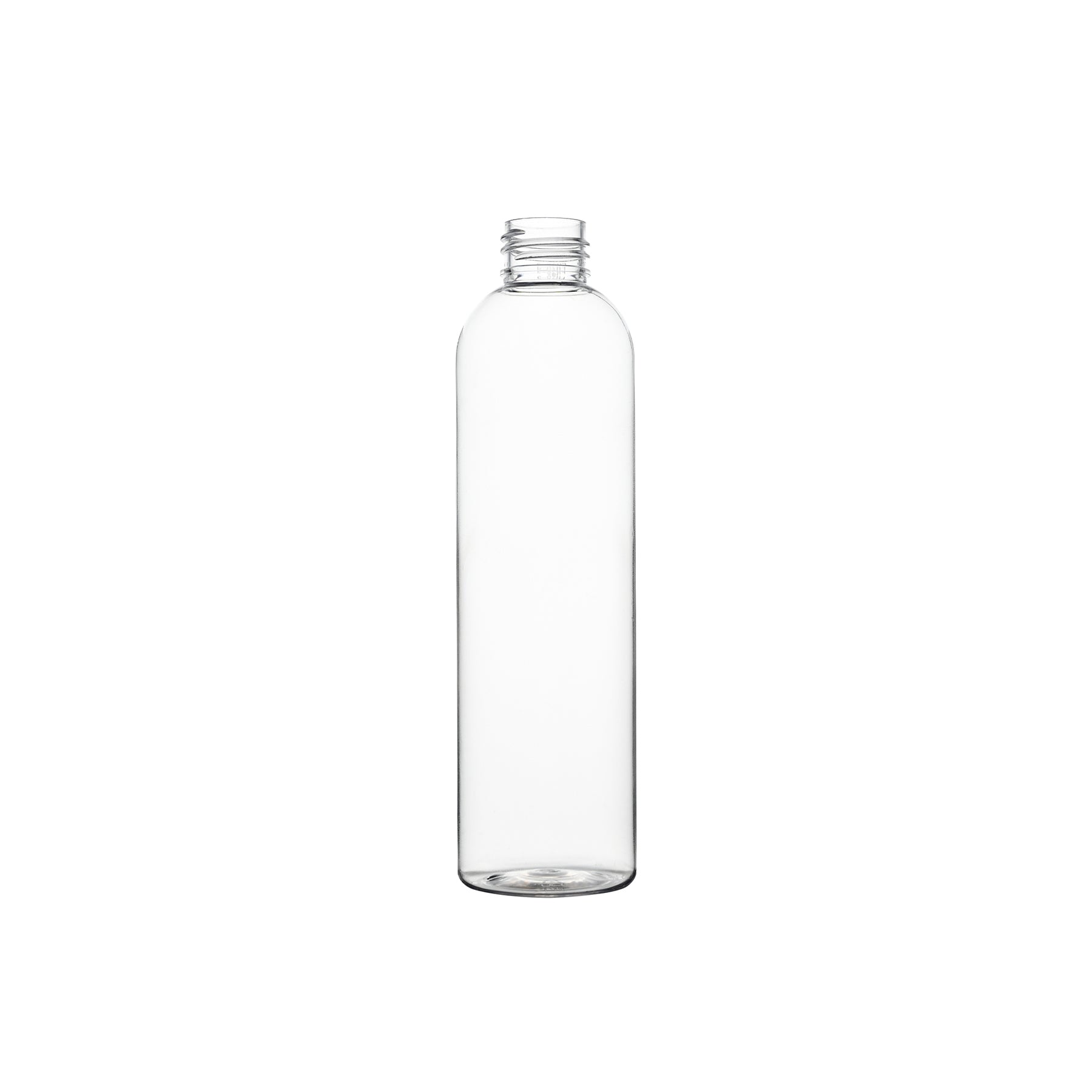 8 oz Clear PET Cosmo Round Bottle 24-410 Neck Finish