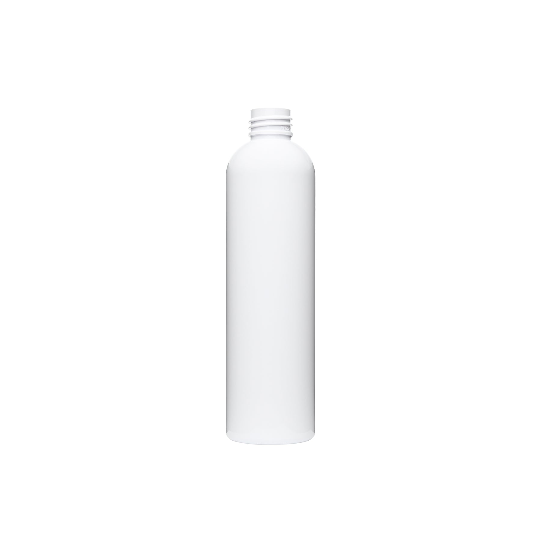 8 oz White PET Cosmo Round Bottle 24-410 Neck Finish