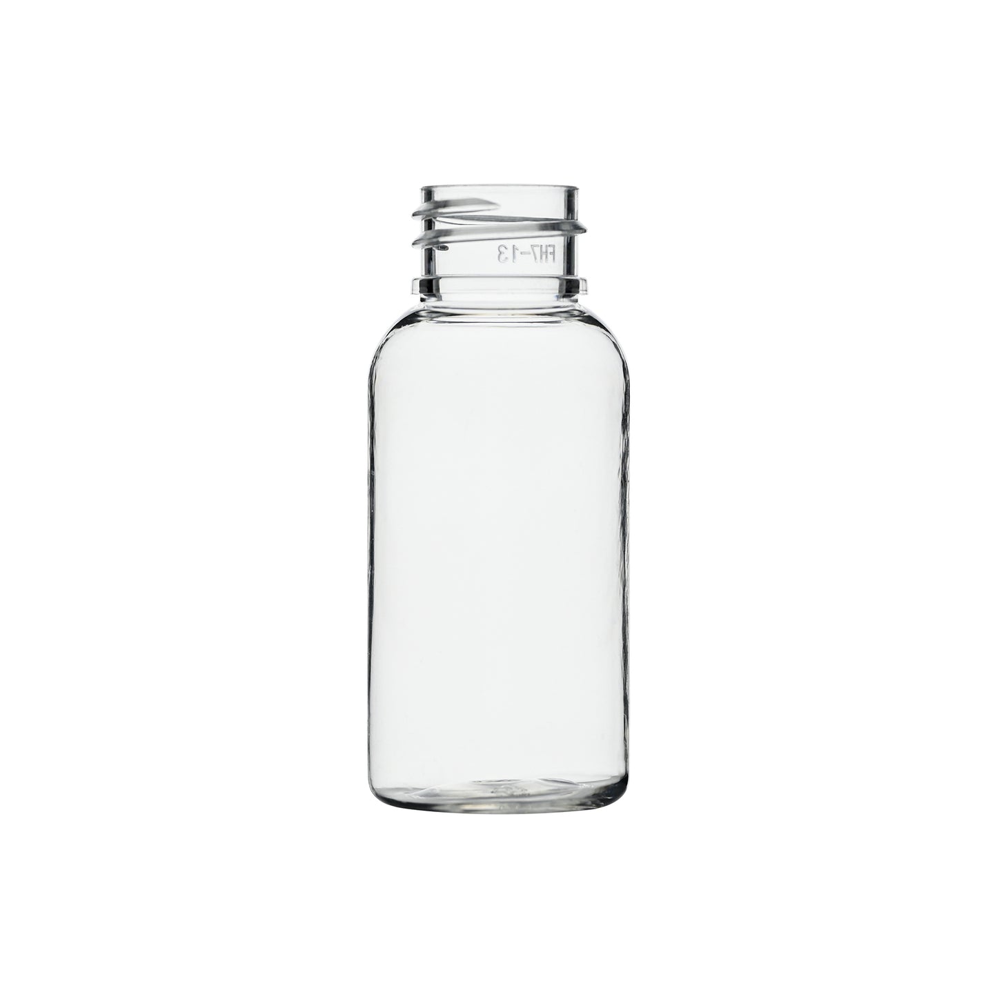 1 oz PET Plastic Boston Round Bottle 20-410 Neck Finish