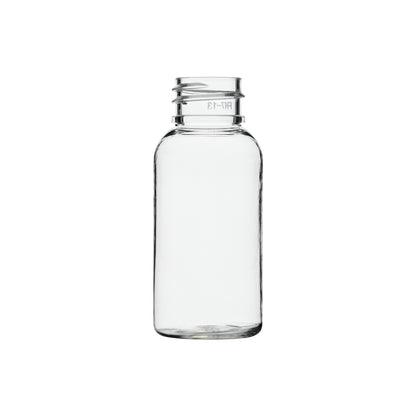 1 oz PET Plastic Boston Round Bottle 20-410 Neck Finish