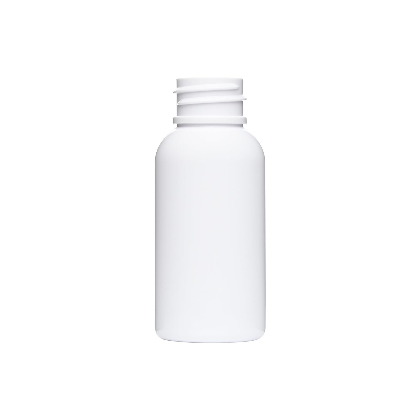 1 oz PET Plastic Boston Round Bottle 20-410 Neck Finish